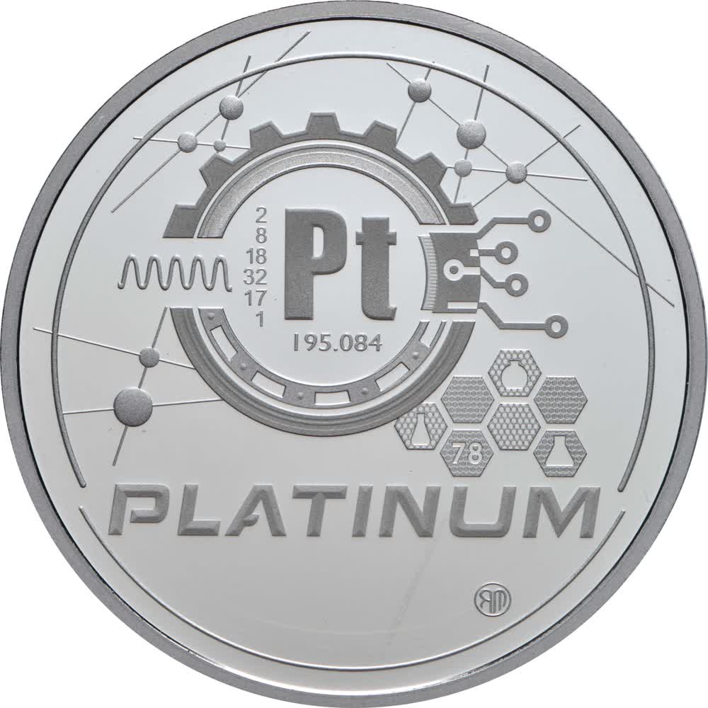 Pt, Pd >> Ag, Au